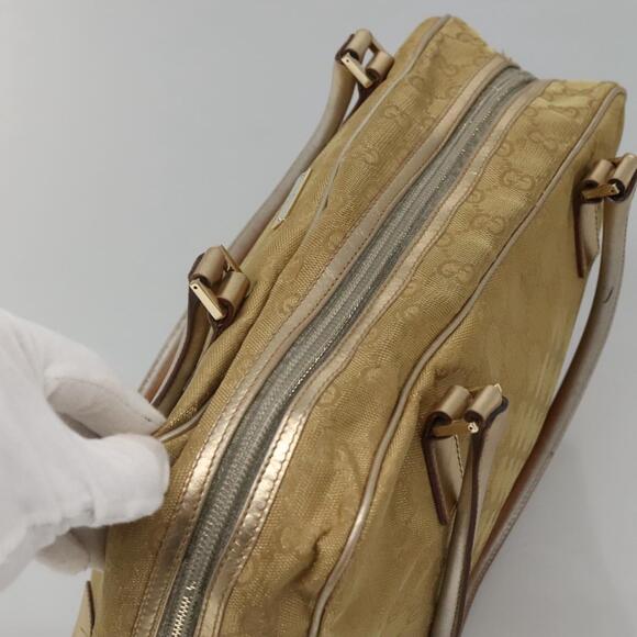 GUCCI GG Canvas Hand Bag Gold Tone 002 002 - Picture 6 of 16